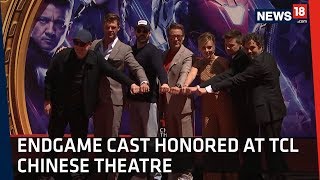 Avengers  Endgame Cast Honored With Handprint Ceremony At TCL Chinese Theatre [upl. by Skippy]