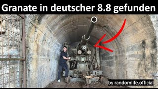 Verlassene deutsche Flugabwehrkanone quot88quot in einem Berg gefunden [upl. by Laicram]