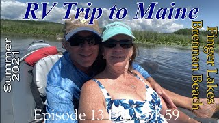 RV Trip to Maine  Ep 13 Days 5159  Finger Lakes  Brennan Beach [upl. by Raual806]