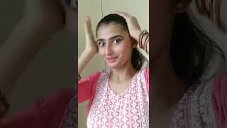 Aloe vera gel as a hair setting gelmakeupideas youtubeshorts shortfeed hairsetting [upl. by Haughay]