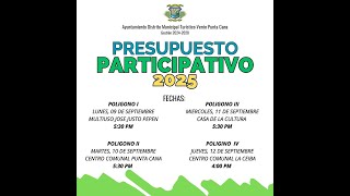 Ayuntamiento Distrito Municipal Turístico Verón Punta Cana Gestión 20242028 PRESUPUESTO PARTICIPATi [upl. by Roumell]