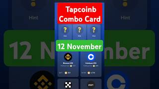 Tapcoin Combo 12 November  Tapcoin Bounty Combo  Tapcoin Today Combo Tapcoin Daily Combo tapcoin [upl. by Ylrebmyk85]