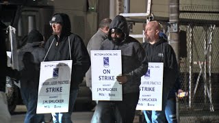 Workers at the Buffalo MilkBone Manufacturing Plant go on strike [upl. by Iak]