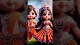 Pictures of little Radha Krishna pt2shortsSKMLVIDEOS [upl. by Chere]