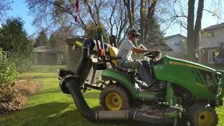 John deere 1026r and peco vac THE LEAF MONSTER [upl. by Aggappora982]