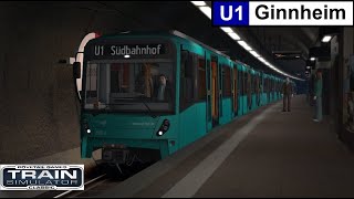 Train Simulator 2022 Frankfurt UBahn U1 Südbahnhof  Ginnheim [upl. by Anikehs]