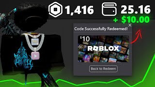 New Method for FREE Robux Giftcards in 2024 With Proof [upl. by Kaasi]