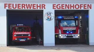 Sirenenalarm  Ausrücken Freiwillige Feuerwehr Egenhofen [upl. by Norry595]