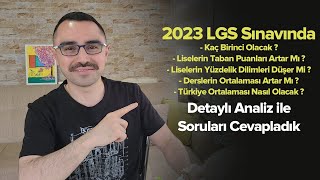 LGS 2023 Yüzdelik Dilimler ve Taban Puanları Nasıl Olacak   Detaylı Analiz [upl. by Irv693]