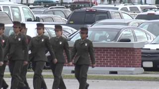 USMC Parris Island Graduation March 9th 2012 of Denzel Ernst Part 1 of 3 [upl. by Ardnauq]