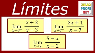 LÍMITES INFINITOS  Ejercicios 1 2 y 3 [upl. by Lau765]