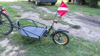 ⚠️🔨 Fabrication Remorque Vélo Mono Roue avec Amortisseur DIY [upl. by Couq]