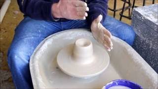 Old See new video Centring clay before throwing for beginners [upl. by Albie]