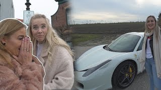 JUULTJE ZUS EN MOEDER HUN EERSTE REACTIE OP DE FERRARI [upl. by Notliw11]