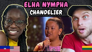 REACTION TO Elha Nympha  Chandelier Live on Little Big Shots  FIRST TIME LISTENING TO ELHA [upl. by Disharoon]