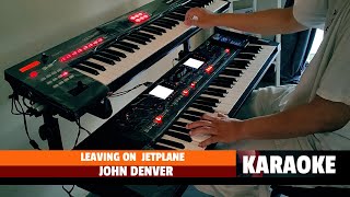 Leaving On a Jet Plane  John Denver Karaoke Male Key Nada Pria [upl. by Malvie187]