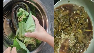 Taro leaves recipe  amazing taste [upl. by Yrrehs]