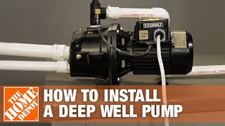 Deep Well Pump  Everbilt Jet Well Pump Installation  The Home Depot [upl. by Dredi229]