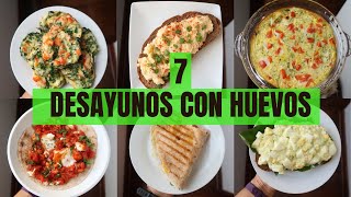 7 DESAYUNOS CON HUEVO  SALUDABLES  Michela Perleche [upl. by Sadye]