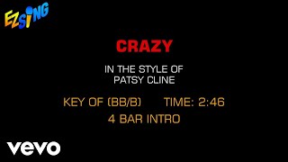 Patsy Cline  Crazy Karaoke [upl. by Donaghue871]