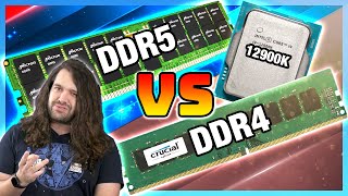 DDR5 vs DDR4 Benchmarks on Intel i912900K Alder Lake Memory Comparison [upl. by Agni]