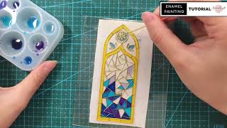 Mosaic Window Kit Cloisonne Epoxy Resin Tutorial [upl. by Notseh]