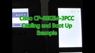 Cisco CP68KEM3PCC Cabling and Boot Up Example [upl. by Ezequiel856]