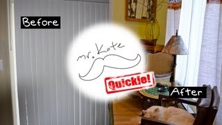 Mr Kate Quickie Goodbye Ugly Vertical Blinds DIY [upl. by Tnert]