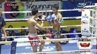 Professional Muay Thai Boxing from Lumphinee Stadium on 20150103 at 4 pm [upl. by Mommy]