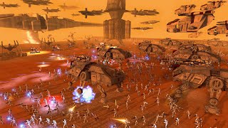 FullScale Clone Army INVASION of GEONOSIS  Men of War Star Wars Mod [upl. by Ecnerat]