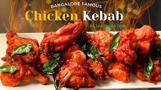 Bangalore Famous Fried Chicken Kebab  Empire Style Chicken Kebabs Recipe [upl. by Anirahs]