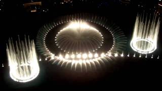 Bellagio Fountains from the top of the Eiffel Tower [upl. by Sugar]