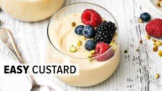 Homemade CUSTARD RECIPE  Super Easy To Make [upl. by Tien]