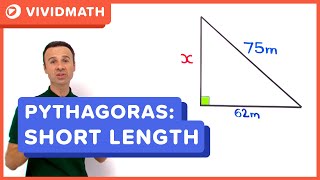 Using Pythagoras Formula Shorter Length  VividMathcom [upl. by Ursal]