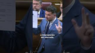 Rufián a la ministra de Vivienda quotEntre capullos y gaviotas nos toman por idiotasquot [upl. by Catha]