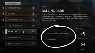 Calling Card SOLO Bugged Tier 1 Redacted Mission Warzone 20 DMZ [upl. by Adnamma]