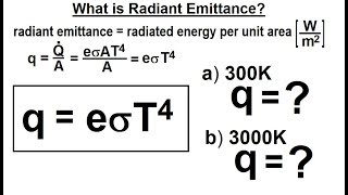 Physics Ch 24C  Heat Radiation Test Your Knowledge 1 of 20 What is Radiant Emittance [upl. by Nobell62]