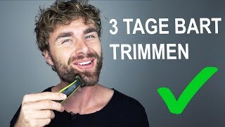 3 TAGE BART TRIMMEN und BARTKONTUREN RASIEREN ● So mach ichs  Bartpflege Tutorial [upl. by Lanie]