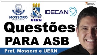 QUESTÕES PARA AUXILIAR EM SAÚDE BUCAL CONCURSO PREF SALVADOR BANCA IDECAN [upl. by Moises344]