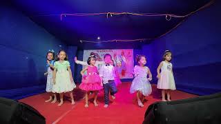 Loharuka Green Oasis  Durga Puja 2024  Kids group dance  AshtamiNabami evening [upl. by Oiretule322]