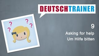 German for beginners A1A2 Deutschtrainer Asking for help [upl. by Isabelita858]