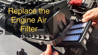 How to Replace the ENGINE Air Filter on Honda Civic 2017 EXT [upl. by Newra]