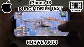 iPhone 13 Pubg Test  HDR ve Akıcı Testleri  Pil Düşümü [upl. by Cudlip428]