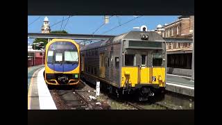 K set train depart Newcastle station [upl. by Gilbye]