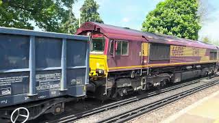 66198 6M26 Newhaven Marine Ag Tml Dbc to Cricklewood Aggregates Dbc  Salfords Surrey [upl. by Rolat]