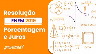 ENEM 2019  PORCENTAGEM E JUROS  Segundo o Instituto Brasileiro de Geografia e Estatística IBG [upl. by Annmaria]