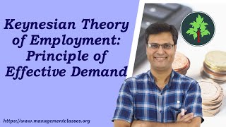 Keynesian Theory of Employment Principle of Effective Demand Hindi [upl. by Bridge]