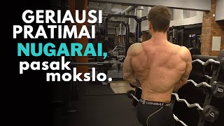 Geriausi pratimai NUGARAI pasak mokslo [upl. by Eelsel]