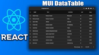 React  MUI Datatables API con Axios [upl. by Shimkus617]