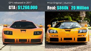 GTA V Online Car prices in Real Life  All Supercars [upl. by Inohtna70]